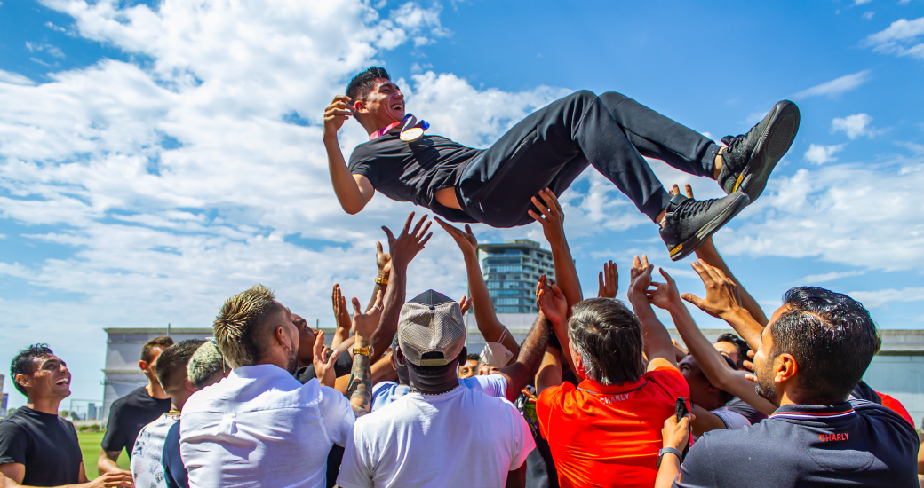 EL LATERAL DE LA JAURÍA VLADIMIR LOROÑA SE REUNIÓ CON LOS MEDIOS PREVIO A SU VISITA A JUÁREZ.