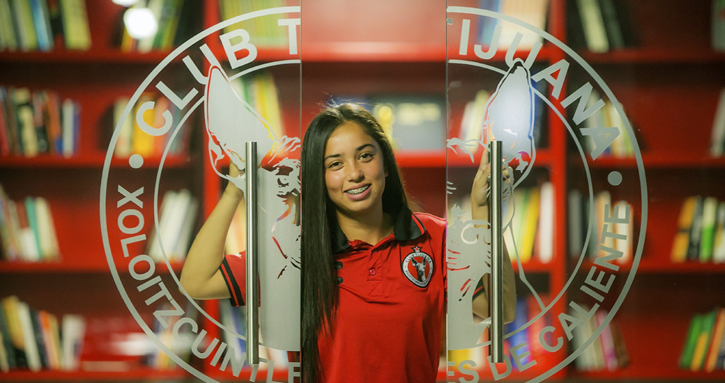 La Xoloitzcuintle más joven en el equipo Femenil entrenaba con su padre desde muy pequeña