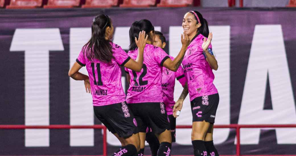 Con doblete de Renae Cuéllar, las fronterizas vencieron dos goles a cero al Puebla en el Estadio Caliente.
