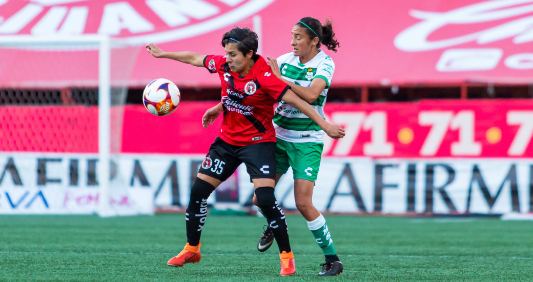 LAS XOLOITZCUINTLES RECIBIERON EN EL MICTLÁN AL CLUB SANTOS FEMENIL