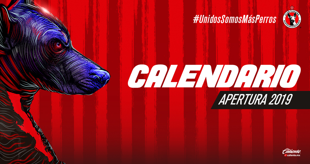 Los Xoloitzcuintles enfrentarán al Puebla FC el 19 de Julio en la Fecha 1; el debut en el Estadio Caliente será vs Querétaro FC el 27 de Julio