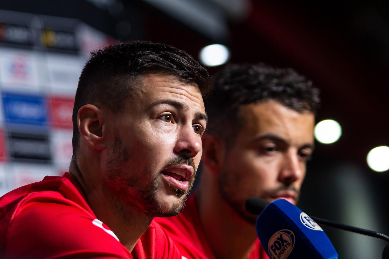 Federico Lértora y Franco Di Santo se reunieron en sala de prensa para analizar el juego ante los Rayos.