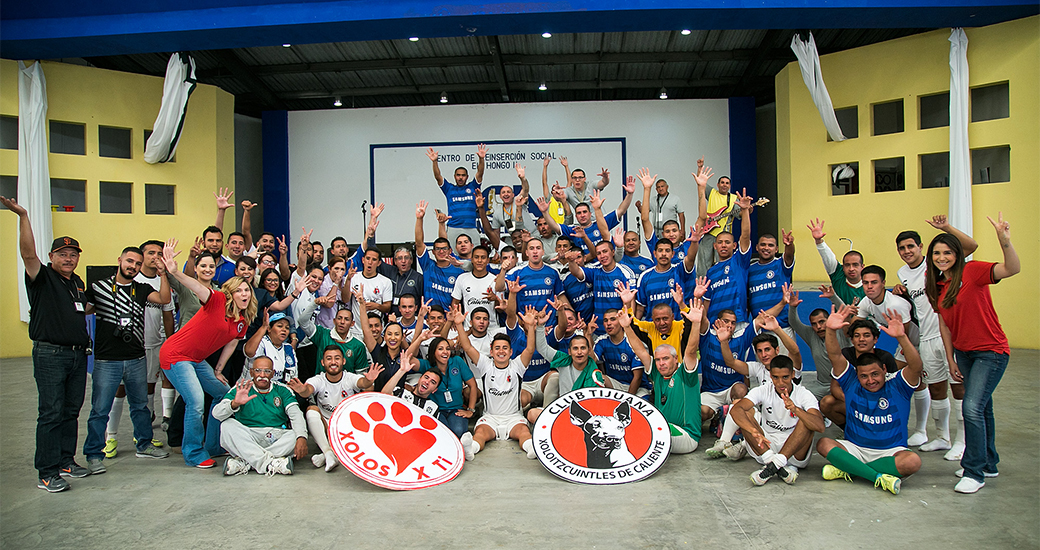 Xoloitzcuintles juveniles tuvieron un encuentro especial con el equipo del Centro de Reinserción Social El Hongo II