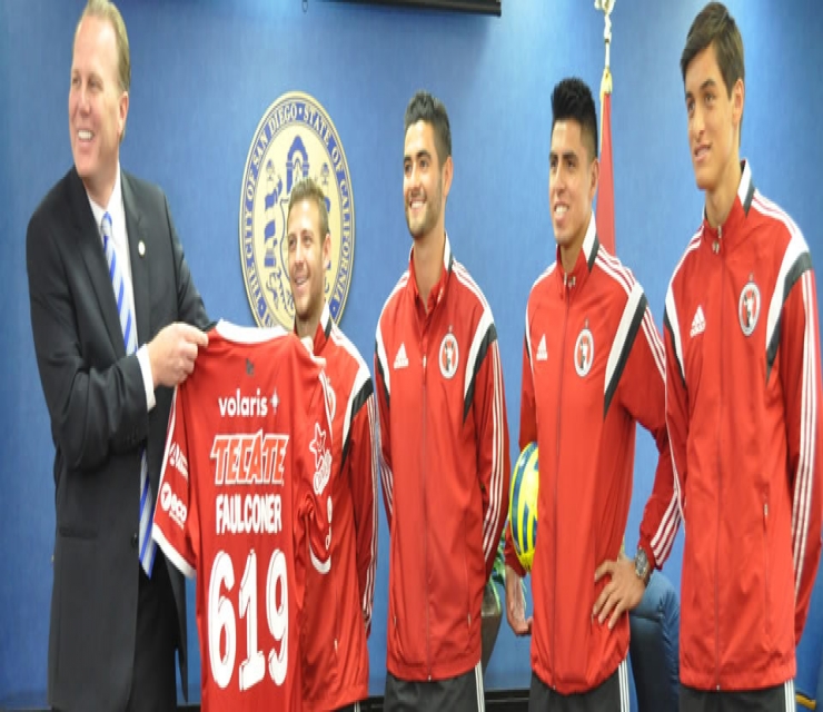 CLUB TIJUANA MEETS SAN DIEGO MAYOR KEVIN FAULCONER