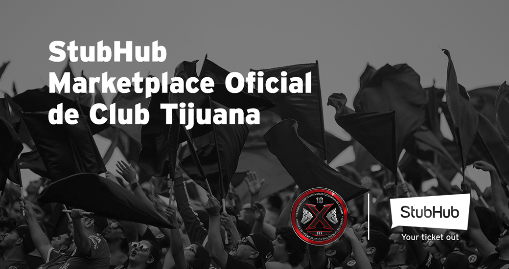 Desde la primera jornada del torneo se pueden comprar y vender boletos en StubHub.com.mx para los partidos del Club Tijuana Xoloitzcuintles de Caliente como local