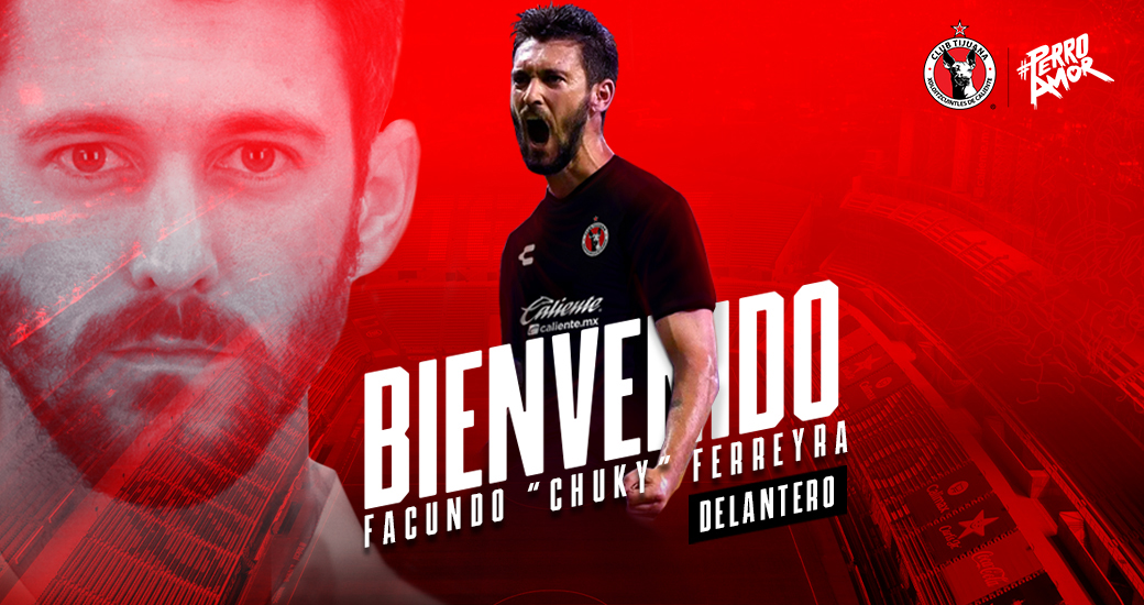 El delantero internacional “Chucky” Ferreyra es nuevo jugador de los Xoloitzcuintles.