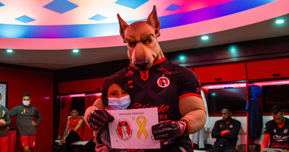 El Club Tijuana Xoloitzcuintles de Caliente se une a la lucha contra el cáncer infantil.